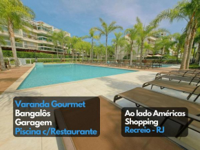 Apto em Resort Varanda Gourmet perto praia Recreio - ao lado do Américas Shopping